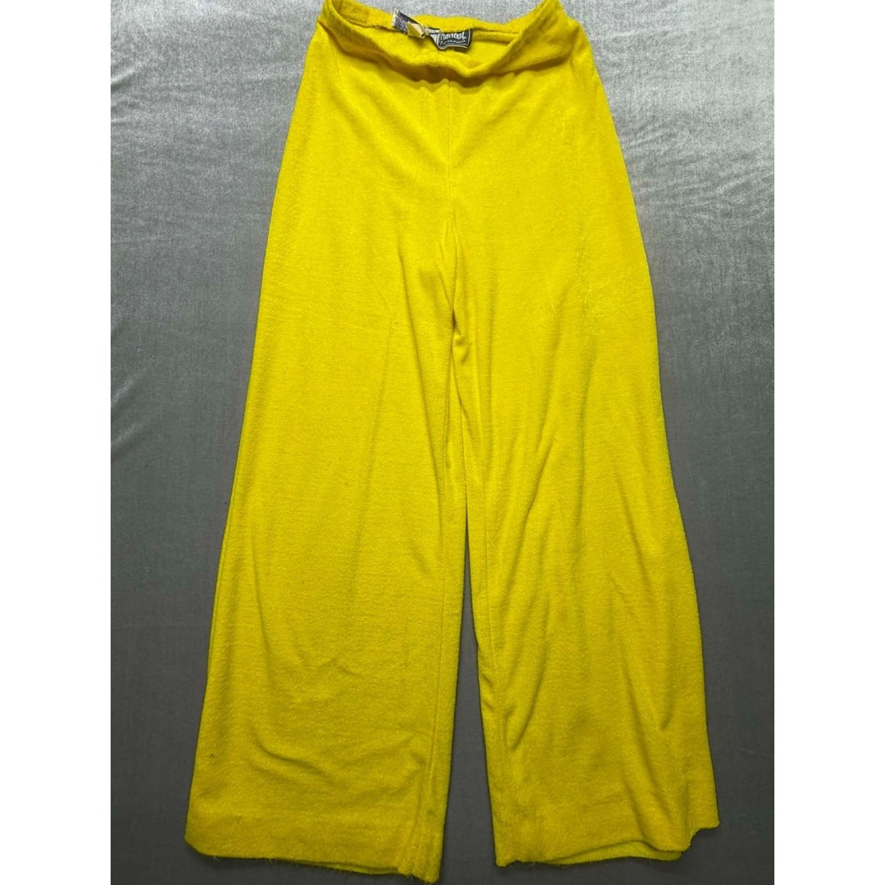 Vintage Lord‎ & Taylor Acrylic Sweat Pants Yellow Size Small Style 6000